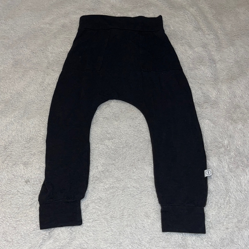 Tiny button apparel black bamboo pants 2/3T